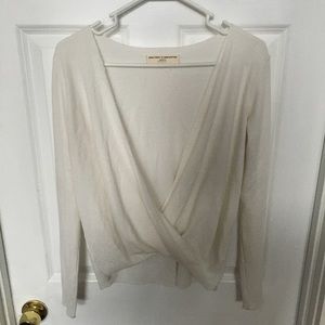 Urban Outfitters splice open front blouse